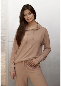 Lascana Damen Kapuzenpullover, Gr. 32, grau, Strick, Obermaterial: 68% Polyester, 30% Viskose, 2% Elasthan, unifarben, feminin, Pullover,
