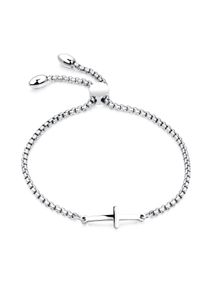 Firetti Damen Armkette "Schmuck Geschenk Armschmuck Armband Erbskette Kreuz", Edelstahl, silber, Edelstahl, Armbänder