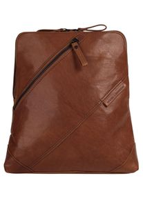 SPIKES & SPARROW Cityrucksack, SPIKES & SPARROW, braun, Rindsleder, Leder, Retro, casual, Rucksäcke, echt Leder