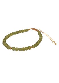 Firetti Damen Armband "Schmuck Geschenk Armschmuck Armkette Edelstein Farbstein", Messing, gold, Messing, Armbänder, Made in Germany - mit Peridot