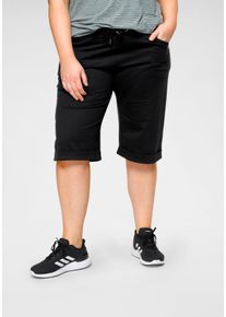 H.I.S. H.I.S Damen Sweatbermudas, schwarz, Basic, Gr. 40, unifarben, Sweatware, Obermaterial: 60% Baumwolle, 40% Polyester, Hosen