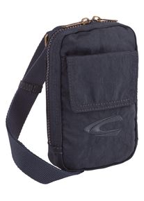 Camel Active Damen Umhängetasche "Journey", blau, Polyester, aufgeraut, clean, unifarben, bestickt, unifarben mit Farbeinsatz, Taschen, aus leichtem