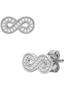 Fossil Damen Ohrstecker-Set "STERLING, Unendlichkeitsschleife/Infinity, JFS00634040", Silber 925 (Sterlingsilber), silber, Silber 925