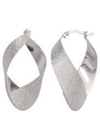 Jobo Damen Paar Creolen, Silber 925 (Sterlingsilber), silber, Silber 925 (Sterlingsilber), Ohrringe, 925 Silber