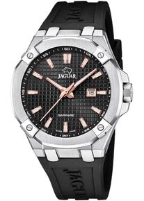 Jaguar Herren Quarzuhr "Executive", schwarz, Armbanduhren, Armbanduhr, Herrenuhr, Saphirglas, Swiss Made, bis 10 bar wasserdicht