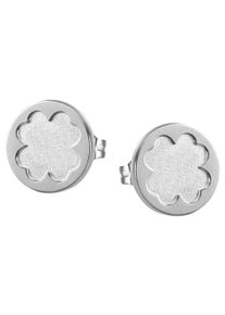 Firetti Damen Paar Ohrstecker "Schmuck Geschenk Silber 925 Ohrschmuck satiniert glänzend", Silber 925 (Sterlingsilber), silber, Silber 925