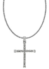 Firetti Herren Kette mit Anhänger "Schmuck Geschenk Silber 925 Halsschmuck Halskette 4-kant Königskette", Silber 925 (Sterlingsilber), L: 55cm B: