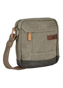 Camel Active Damen Umhängetasche "Air", grün, Baumwolle, Taschen, Canvas Modell aus weichem Lederimitat abgerundet mit Applikationen