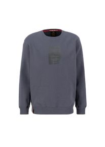 Herren Sweater "Alpha Industries Men - Sweatshirts Rainbow Refl. Label Sweater", grau, Gr. XXL, Alpha Industries, Obermaterial: 80% Baumwolle, 20%
