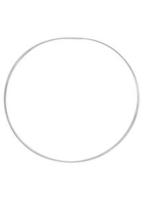 Jobo Damen Halsreif, Edelstahl, L: 50cm, silber, Edelstahl, Halsketten, 5-reihig Edelstahl 50 cm