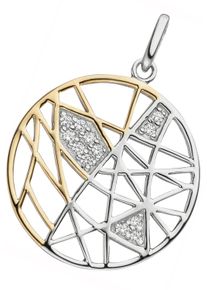Jobo Damen Ketten-Anhänger "Anhänger mit 12 Zirkonia", Silber 925 (Sterlingsilber), silber, Silber 925 (Sterlingsilber), Schmuckanhänger, 925 Silber