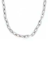 Firetti Damen Edelstahlkette "Schmuck Geschenk Ankerkettengliederung, 6,7 mm breit", 50, Edelstahl, L: 50cm B: 6,7mm, silber, Edelstahl, B:6,7mm,