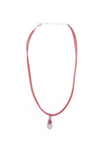 Allgäu Rebell ALLGÄU REBELL Damen Collier "Josefin", rosa, Basic, Leder, Halsketten, zweireihiges Lederband