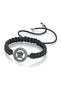 Damen Armband "Zahnrad und Totenkopf, Silber 925", Onesize, Silber 925 (Sterlingsilber), schwarz, Walz Hardcore Cycles, Silber 925 (Sterlingsilber),