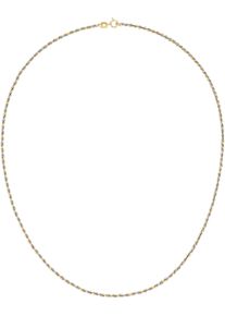 Firetti Damen Goldkette "Schmuck Geschenk Gold 375 Halsschmuck Halskette Kordelkette bicolor", Gelbgold 375, L: 45cm B: 2,2mm, gold, Gelbgold 375,