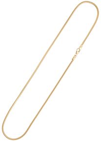 Jobo Damen Kette ohne Anhänger, Gelbgold 585, L: 45cm, gelb, Gelbgold 585, Halsketten, Schlangenkette 585 Gold 45 cm 2,4 mm