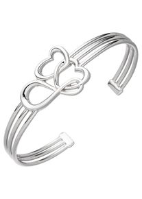 Jobo Damen Armspange "Herzen Unendlich", Silber 925 (Sterlingsilber), silber, Silber 925 (Sterlingsilber), Armbänder, 925 Silber