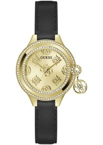 Guess Damen Quarzuhr "CHARMED", schwarz, Armbanduhren, Armbanduhr, Damenuhr