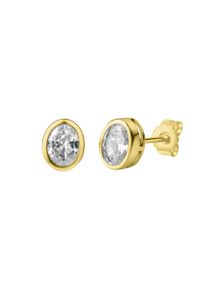Vivance Damen Paar Ohrstecker "375/- Gelbgold Zirkonia", ONE-SIZE, Gold, gelb, Gold, Ohrringe