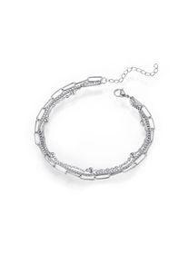 Kingka Fußkette "Schmuck Geschenk, Layering", Edelstahl, silber, Edelstahl, Fußkettchen