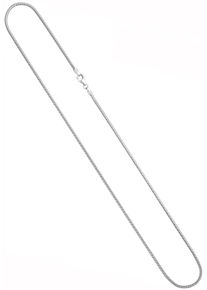 Jobo Damen Kette ohne Anhänger, Weißgold 585, L: 40cm, weiß, Weißgold 585, Halsketten, 585 Weißgold