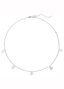 Jobo Damen Collier, Silber 925 (Sterlingsilber), L: 44cm, silber, Silber 925 (Sterlingsilber), Halsketten, mit Plättchen 925 Silber 44 cm