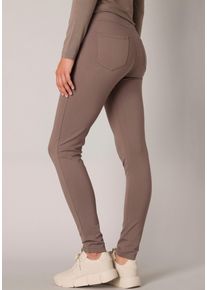 Base Level Damen Treggings, grau, casual, Gr. 36, Obermaterial: 65% Viskose, 30% Nylon, 5% Elasthan, Hosen, mit elastischem Bund