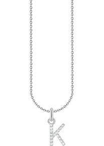Thomas Sabo Damen Kette mit Anhänger "Buchstabe, KE2240 - KE2265-051-14-L45V, KE2240 - KE2265-414-14-L45V", 45, K, Silber 925 (Sterlingsilber), bunt,