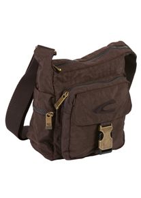 Camel Active Damen Umhängetasche "Journey", braun, Nylon, aufgeraut, clean, unifarben, bestickt, Taschen, aus leichtem robusten Nylon, funktional