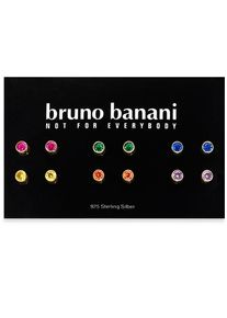 Bruno Banani Damen Ohrstecker-Set "Mulitpack Schmuck Geschenk Silber 925 Ohrschmuckset Regenbogen", Silber 925 (Sterlingsilber), silber, Silber 925