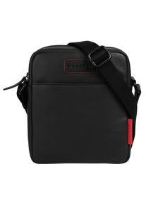 Bugatti Damen Umhängetasche "CLARK", schwarz, Leder, unifarben, leicht glänzend, Taschen, echt Leder