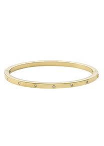 Fossil Damen Armreif "Stern, Vintage Glitz, JF03872710", Edelstahl, gold, Edelstahl, Armbänder, mit Glasstein