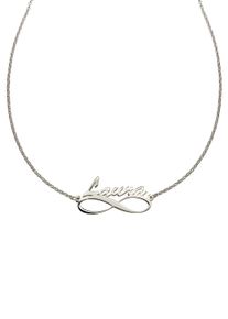 Firetti Damen Namenskette "Schmuck Geschenk Silber 925 Halskette mit deinem Namen", Silber 925 (Sterlingsilber), L: 48cm, silber, Silber 925