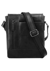 XZONE X-ZONE Damen Umhängetasche, schwarz, Leder, gepflegt, Taschen, echt Leder