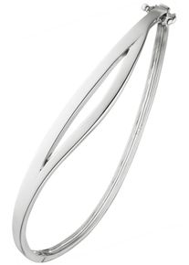 Jobo Damen Armreif, Silber 925 (Sterlingsilber), silber, Silber 925 (Sterlingsilber), Armbänder, oval 925 Silber