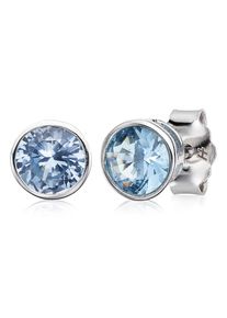 HECHTER PARIS Damen Paar Ohrstecker "Schmuck Geschenk Silber 925 Ohrschmuck Ohrringe Solitär", Silber 925 (Sterlingsilber), silber, Silber 925