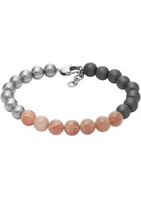 Armani Exchange Armband "CLASSIC, AXG0127040, AXG0128040", Edelstahl, bunt, Edelstahl, Armbänder, mit Hämatit - mit Aventurinperle