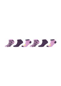 s.Oliver Kinder Sneakersocken "Sneakersocken 6er Pack", Gr. 35, lila, 78% Baumwolle 20% Polyamid 2% Elasthan, gemustert, Socken