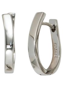 Jobo Damen Paar Creolen, Silber 925 (Sterlingsilber), silber, Silber 925 (Sterlingsilber), Ohrringe, 925 Silber