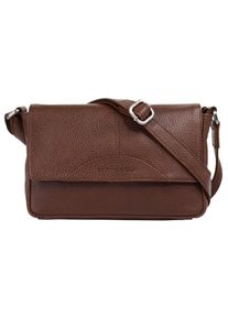 Betty Barclay Damen Umhängetasche, braun, Leder, unifarben, leicht glänzend, Taschen, echt Leder
