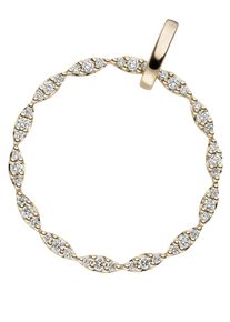 Jobo Damen Runder Anhänger "42 Diamanten", SI = kleine Einschlüsse, Gelbgold 585-Diamanten, gelb, Gelbgold 585, Diamanten, Schmuckanhänger, 585 Gold