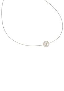 ADRIANA Damen Halsreif "La mia perla, PR7-59", Silber 925 (Sterlingsilber)-Perlen, L: 45cm, weiß, Silber 925 (Sterlingsilber), Perlen, Halsketten,