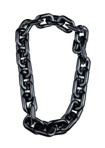 Damen Lange Kette "Catena", schwarz, Basic, Collezione Alessandro, PTFE-Kunststoff, Halsketten, handgefertigte Kette