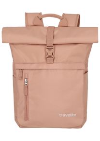Travelite Freizeitrucksack "BASICS Rollup Rucksack", rosa, Polyester, unifarben, klassisch, Rucksäcke, Arbeitsrucksack Sportrucksack Reiserucksack