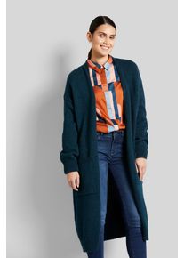 Bugatti Damen Strickjacke, blau, casual, Gr. M, unifarben, Strick, 47% Polyacryl, 28% Polyester, 14% Alpaka, 11% Wolle, Strickjacken, aus einer