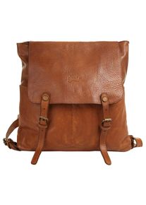 XZONE X-ZONE Cityrucksack, braun, Rindsleder, Leder, Retro, casual, Rucksäcke, echt Leder
