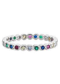 Bruno Banani Damen Fingerring "Schmuck Geschenk Silber 925 Damenring Memoire Regenbogen", 53, Silber 925 (Sterlingsilber), 2,3mm, bunt, Silber 925
