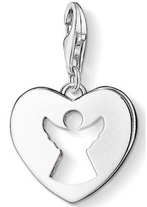 Thomas Sabo Damen Charm-Einhänger "Schutzengel-Herz, 0869-001-12", silber, Silber 925 (Sterlingsilber), Charms