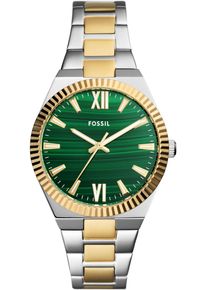 Fossil Damen Quarzuhr "SCARLETTE", silber, Armbanduhren, Armbanduhr, Damenuhr, analog, Edelstahlarmband