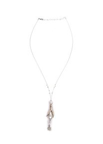 Allgäu Rebell ALLGÄU REBELL Damen Collier "Lilith", beige, Basic, Metall, Halsketten, mit kleinen Swarovski Perlen